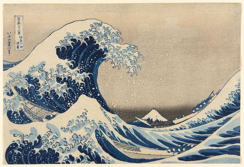 Under the Wave off Kanagawa (Kanagawa oki nami ura), also known as The Great Wave, from the series Thirty-Six Views of Mount Fuji (Fugaku sanjūrokkei)